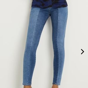 New York & Company Colorblock Skinny Jeans Plus Size 18